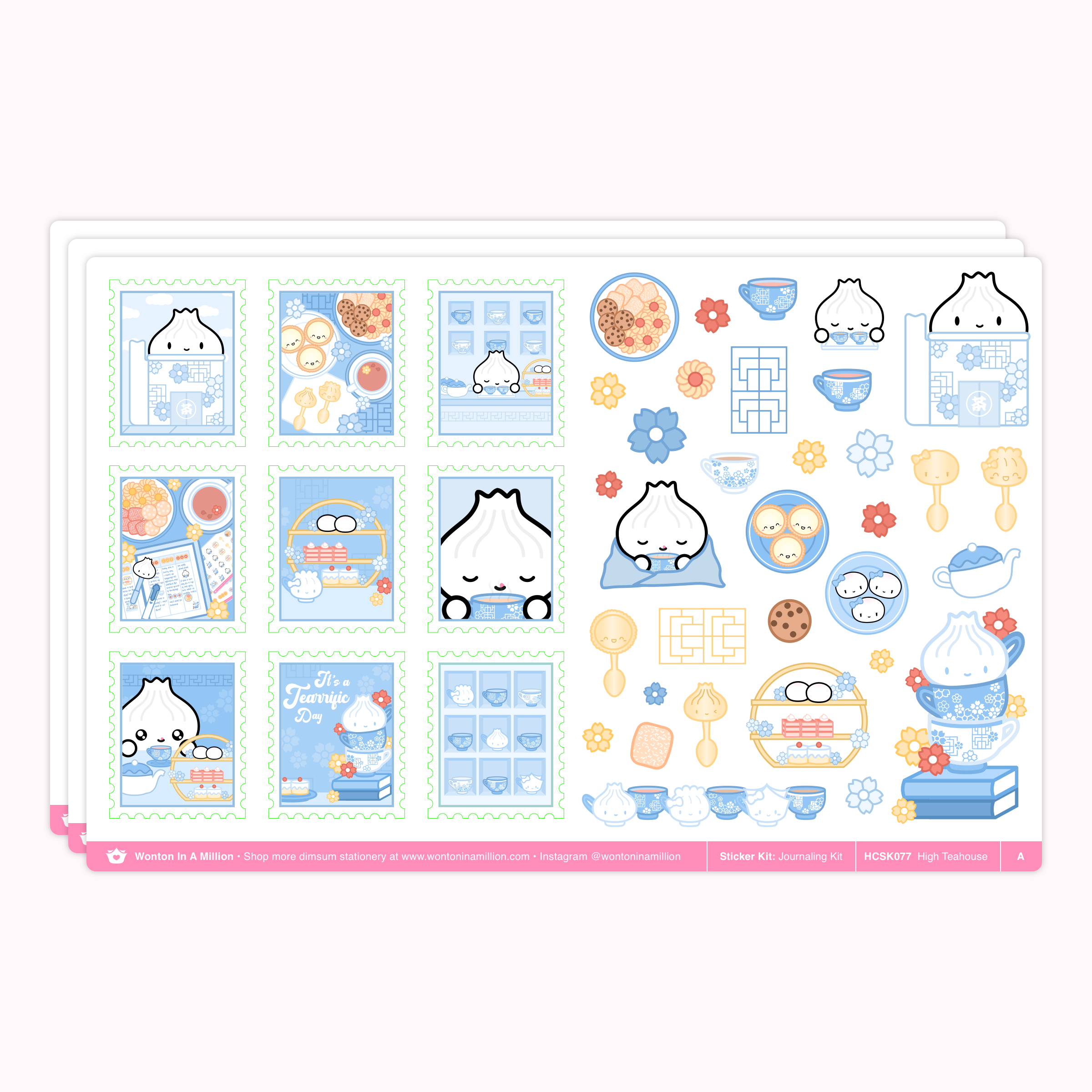 Journal Supplies Sticker Sheet — hatsumidori