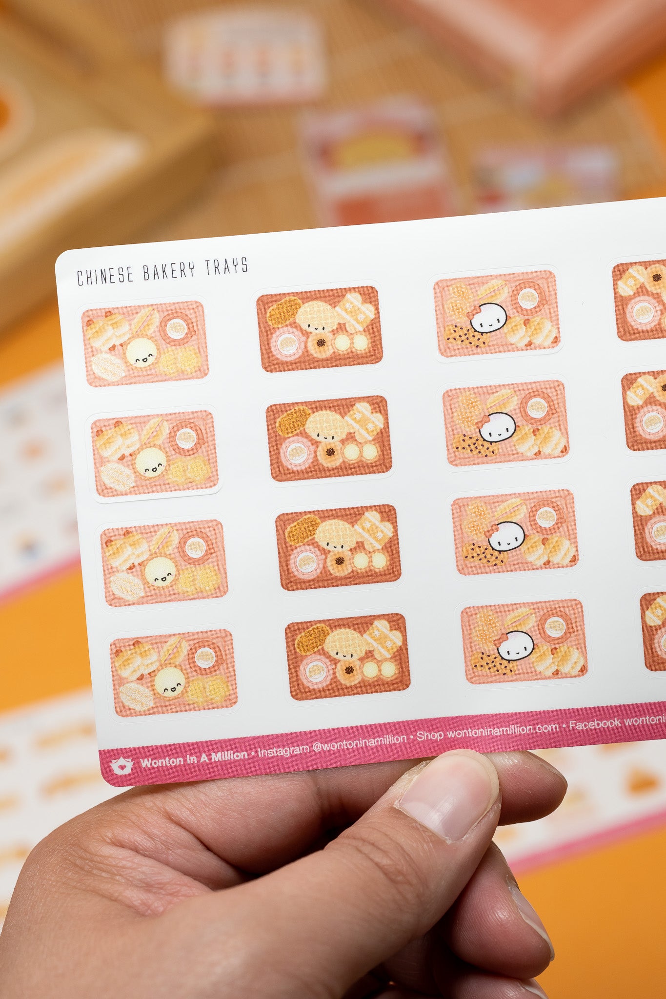 S383 | Chinese Bakery Trays Planner Stickers