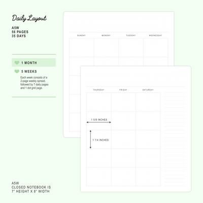 N101 | Pajama Party - Undated 1-Month Daily Planner (A5W)
