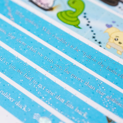 W101 | Hagao Potter [Book 2] - Quotes Washi (10mm) - "Rubber Ducky"