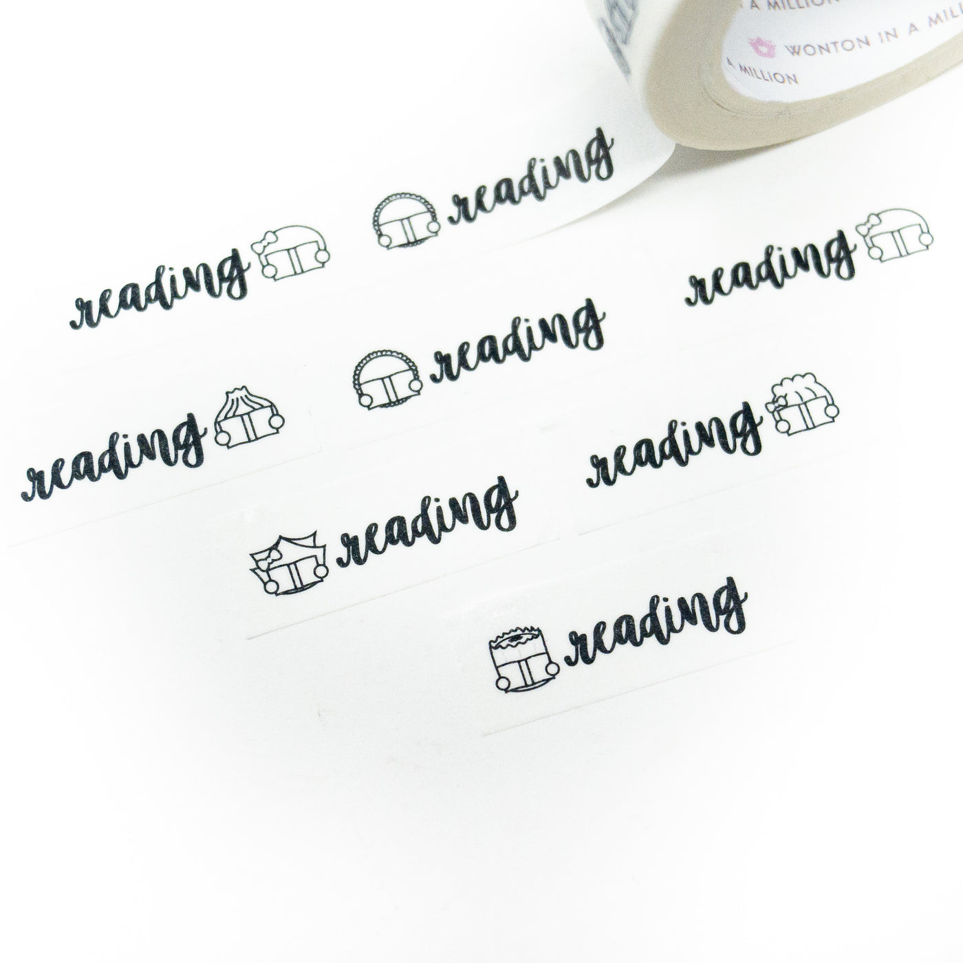 W435 | Scripts - Reading Washi (Perforated 1", 10mm)