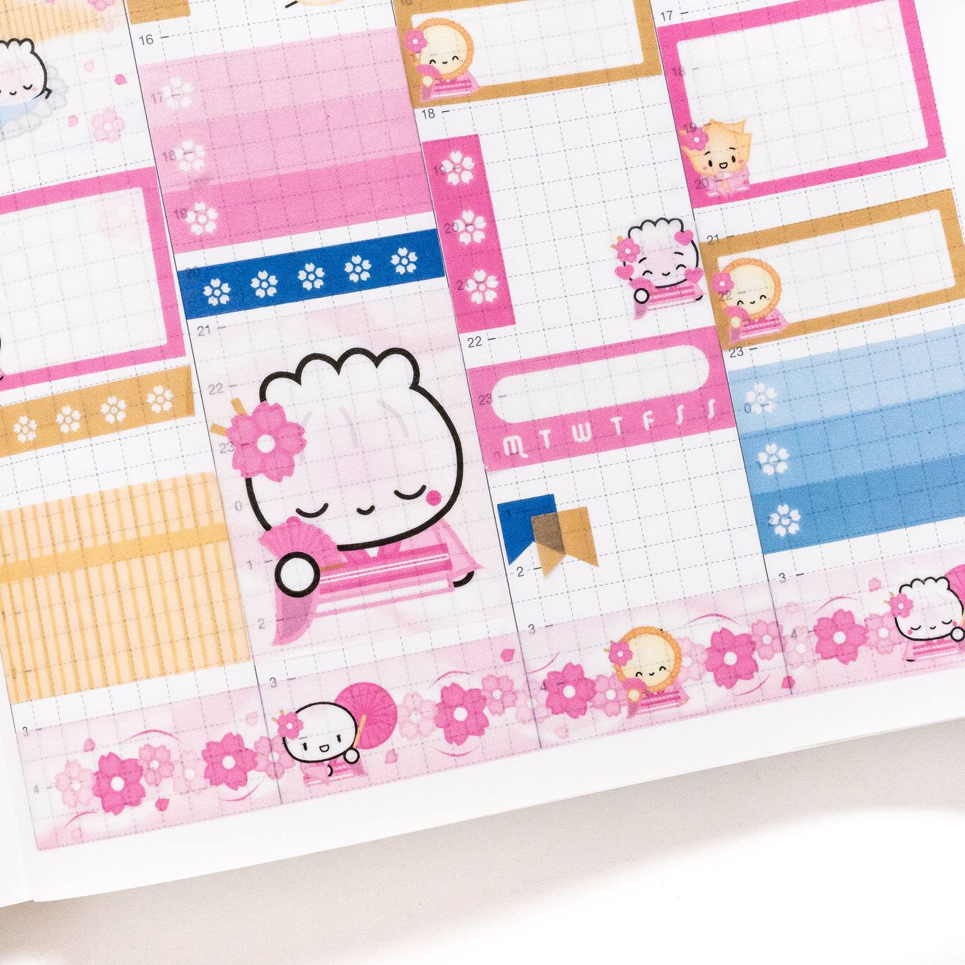 HCSK050 | Sakura Weekly Sticker Kit (Hobonichi Cousin)