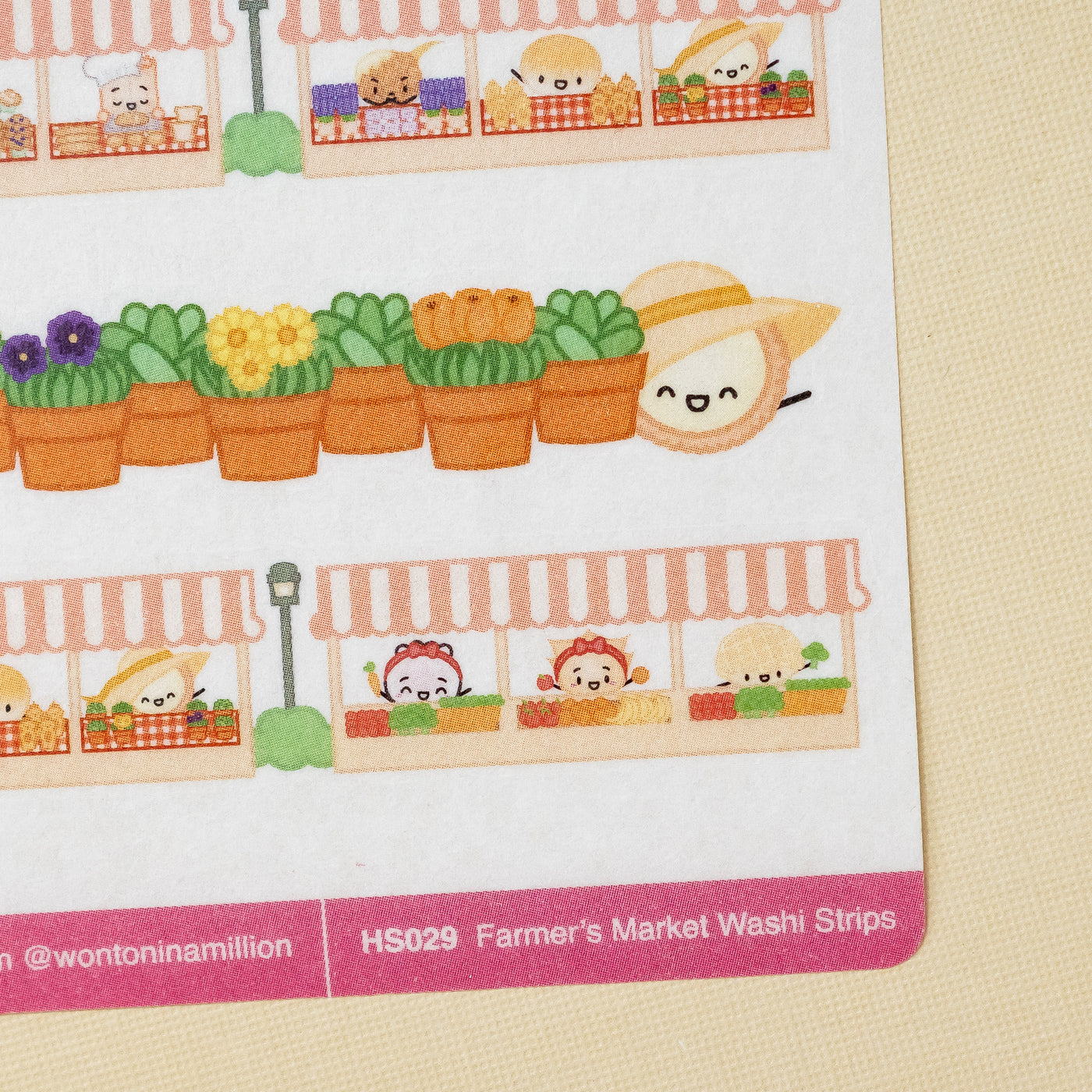 HS029 | Farmer's Market Washi Strip Stickers