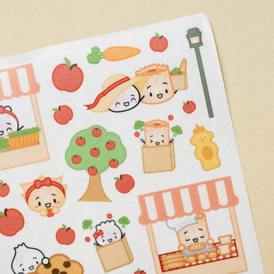 HS028 | Farmer's Market Washi Stickers