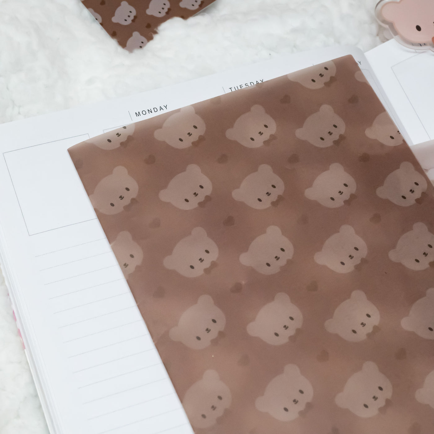 MISC058 | Beary Cute Vellum Papers (2 Sheets)