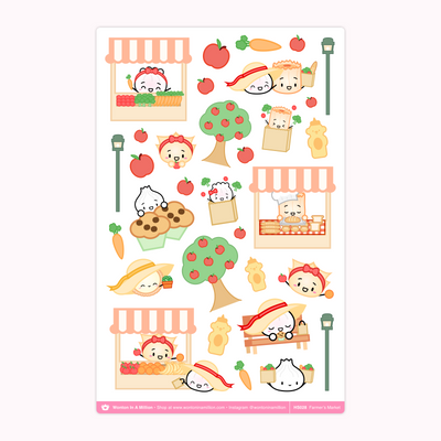 HS028 | Farmer's Market Washi Stickers