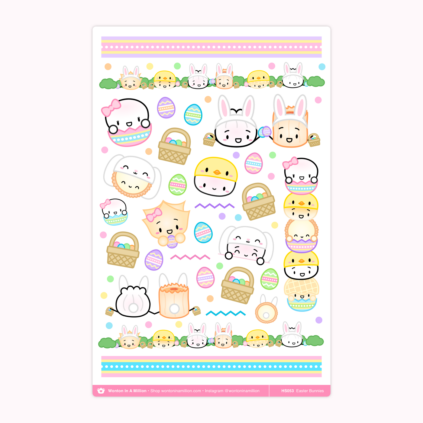 HS053 | Easter Bunnies Washi Stickers