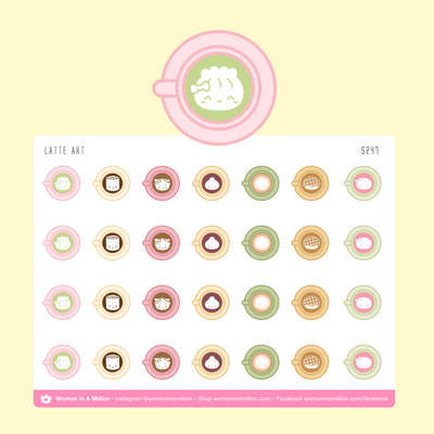S247 | Latte Art Planner Stickers