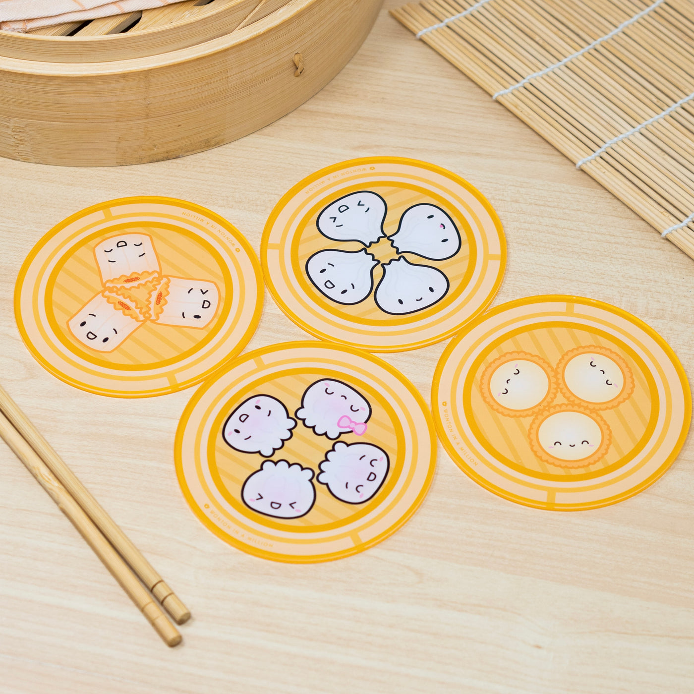 MISC042 | Acrylic Dimsum Steamer Coasters (Set of 4)