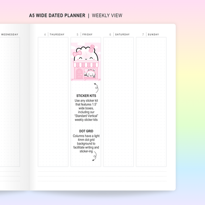 B157 | 2024 Rainbow A5W Planner Bundle