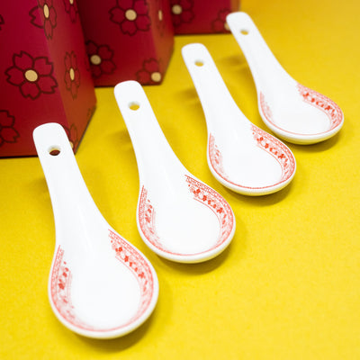 B166 | Year Of The Dragon 2024 Ceramic Soup Spoon (Set Of 4)