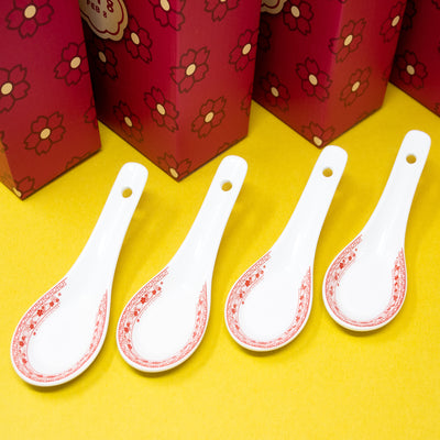 B166 | Year Of The Dragon 2024 Ceramic Soup Spoon (Set Of 4)