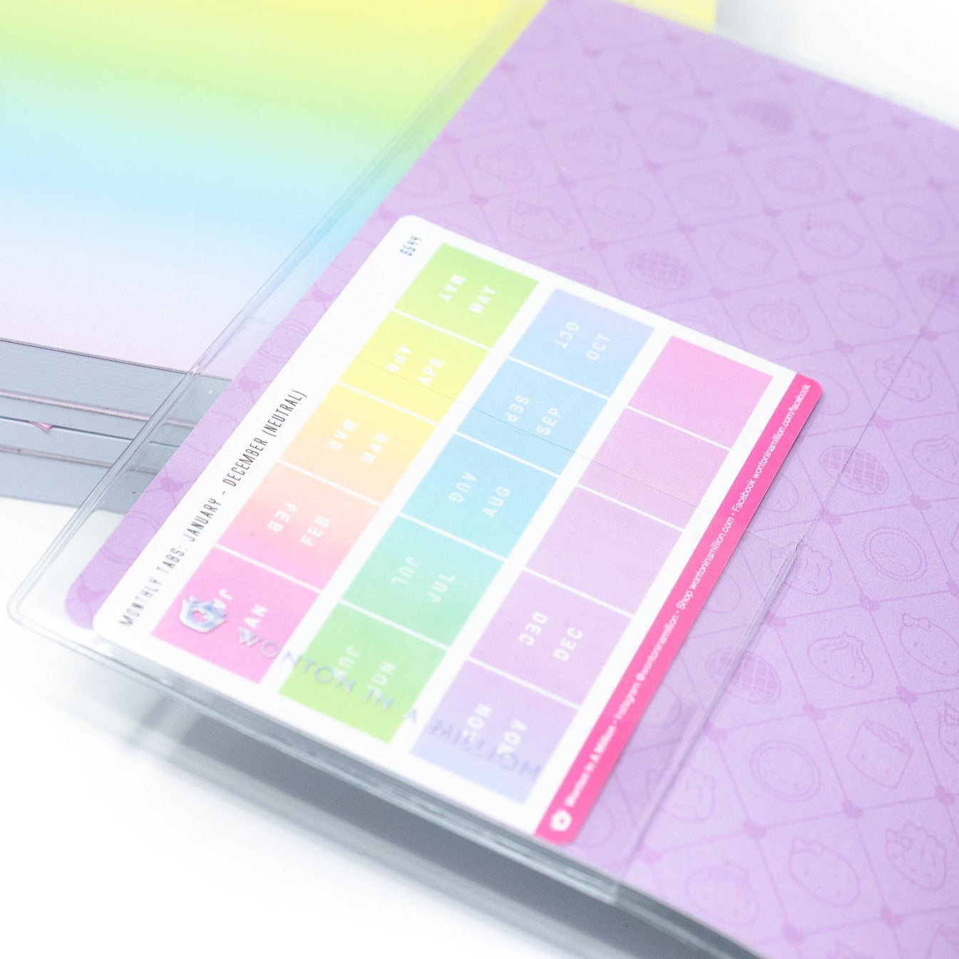 JCOVER008 | Clear Jelly Cover (A5W - Fits our full year leather planners)