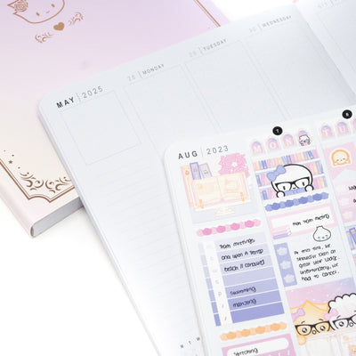 N140 | DATED 2025 Wonton In A Million Sunrise Blush A5W Planner