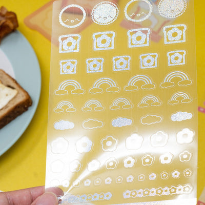 HS069 | Brunch at Dawn's Holographic Confetti Foil Stickers