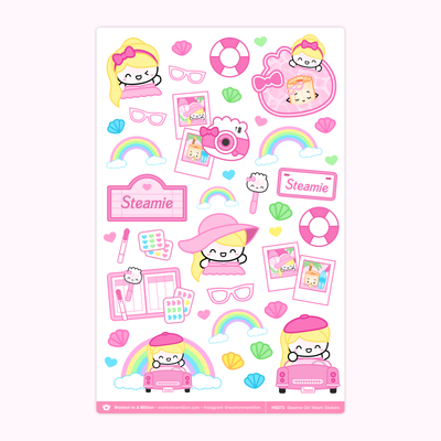 Steamie Girl Washi Stickers