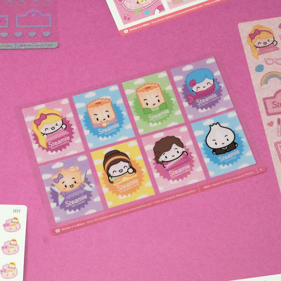 Steamie Girl Transparent Stickers
