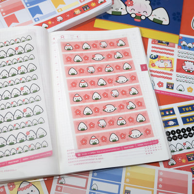 HWS042 | Onigiri Lover Washi Sample Stickers (15mm)