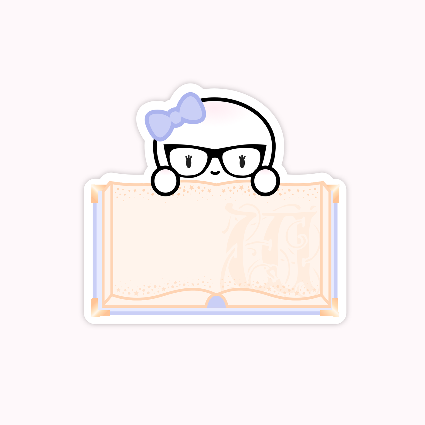 Library Book Nameplate Vinyl Stickers (Set Of 4)