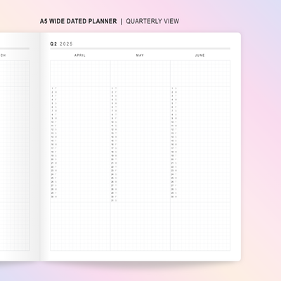 N140 | DATED 2025 Wonton In A Million Sunrise Blush A5W Planner