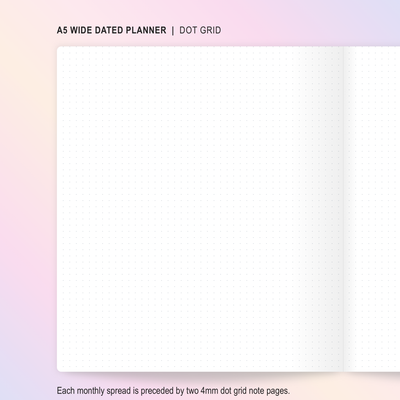 N140 | DATED 2025 Wonton In A Million Sunrise Blush A5W Planner