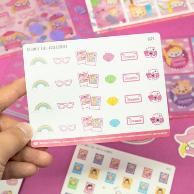 Steamie Girl Accessories Stickers