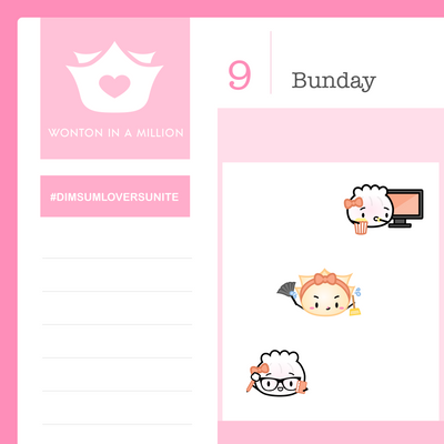 S633 | Weekly Activities: Chinese Bakery Palette Planner Stickers