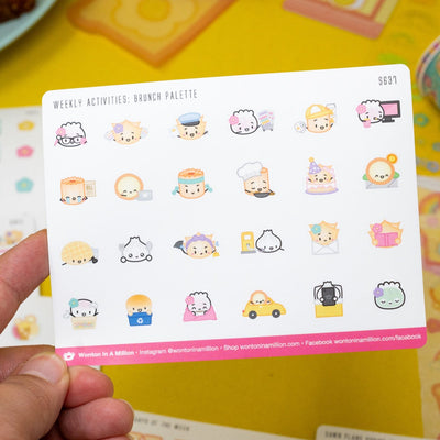 S637 | Weekly Activities: Brunch Palette Stickers