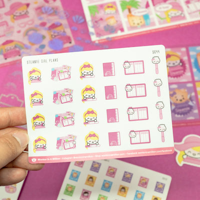 Steamie Girl Plans Stickers