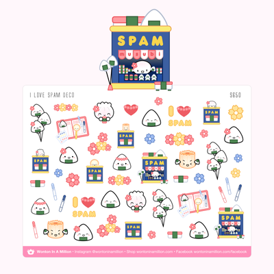 S650 | Spam Onigiri - Deco Stickers