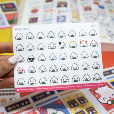 S652 | Onigiri Emojis Stickers