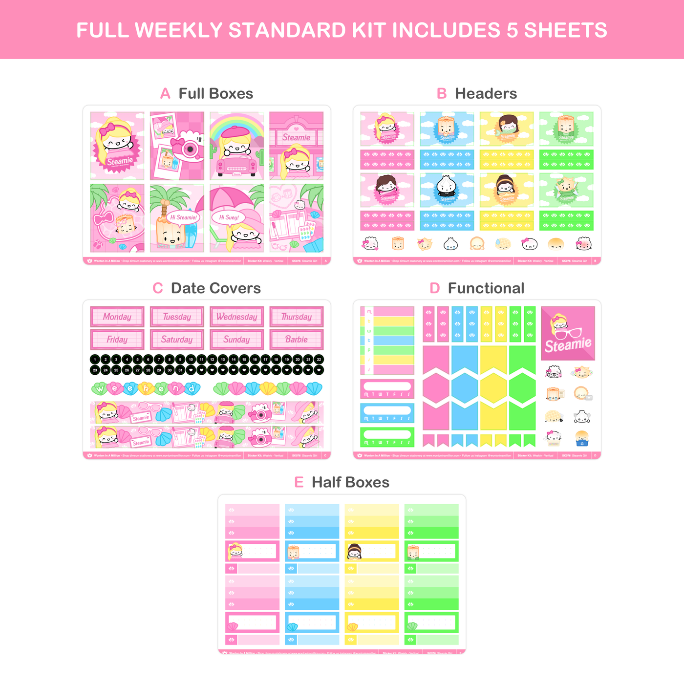 SK076 | Steamie Girl (Weekly Vertical Kit)
