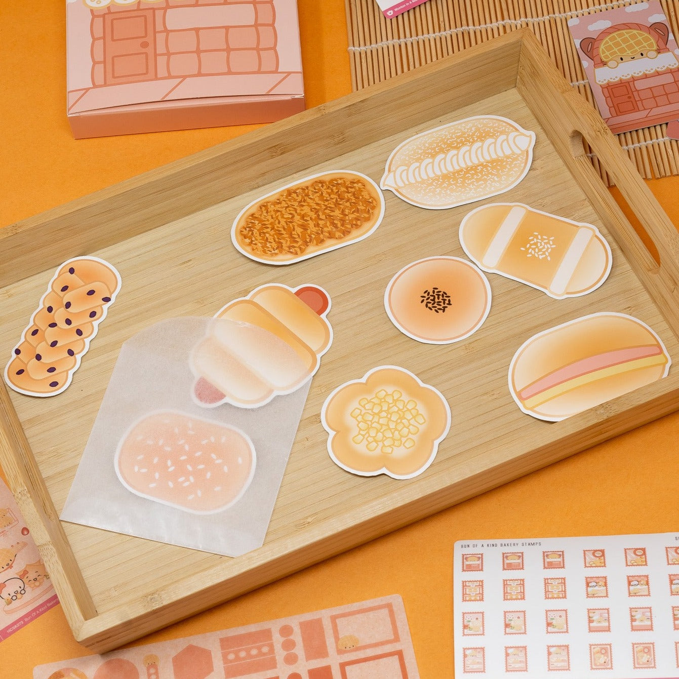 LL029 | Bakery Buns Vinyl Sticker Set (Set Of 9)