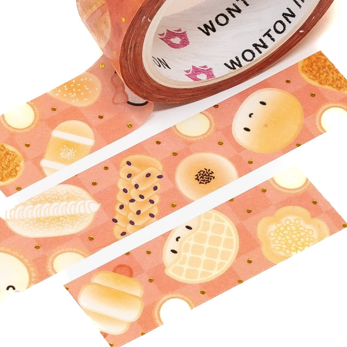 W562 | Bakery - All The Buns Washi (15mm, Gold Foil)