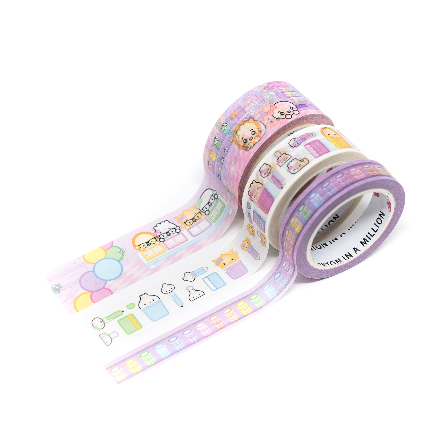 WW282 | Wonton Of Stationery Washi Collection (Set Of 3)