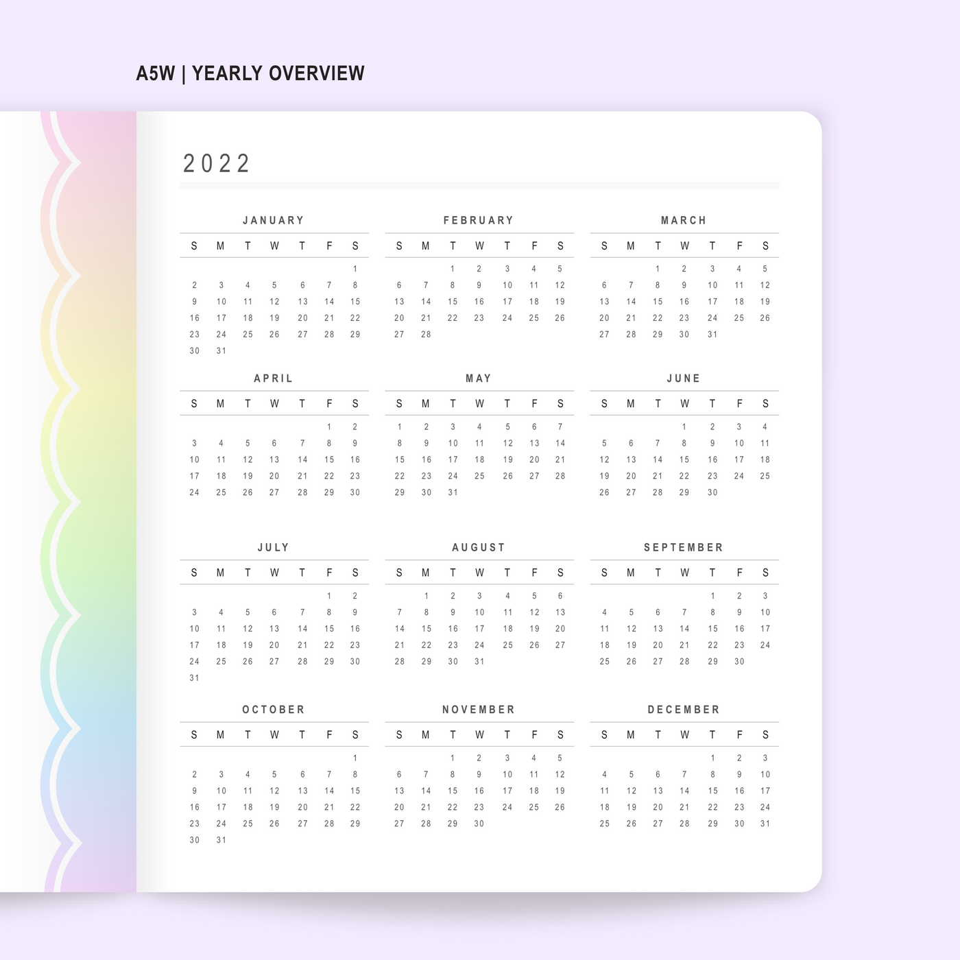 Pajama Party - 2022 Planner Set (A5W)