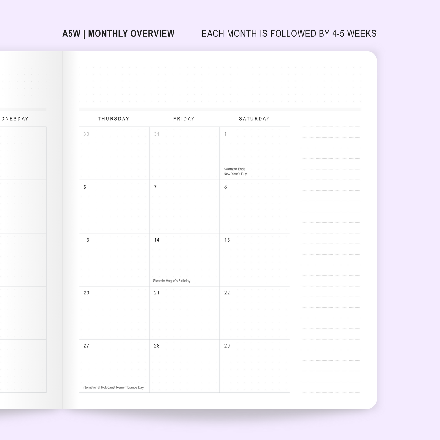 Sakura - 2022 Planner Set (A5W)