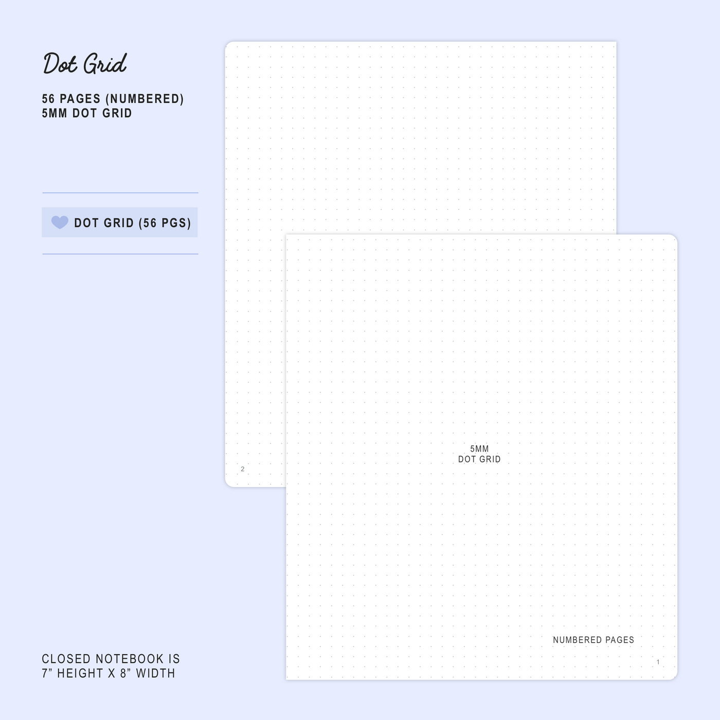 Pajama Party - Dot Grid Notebook (A5W)
