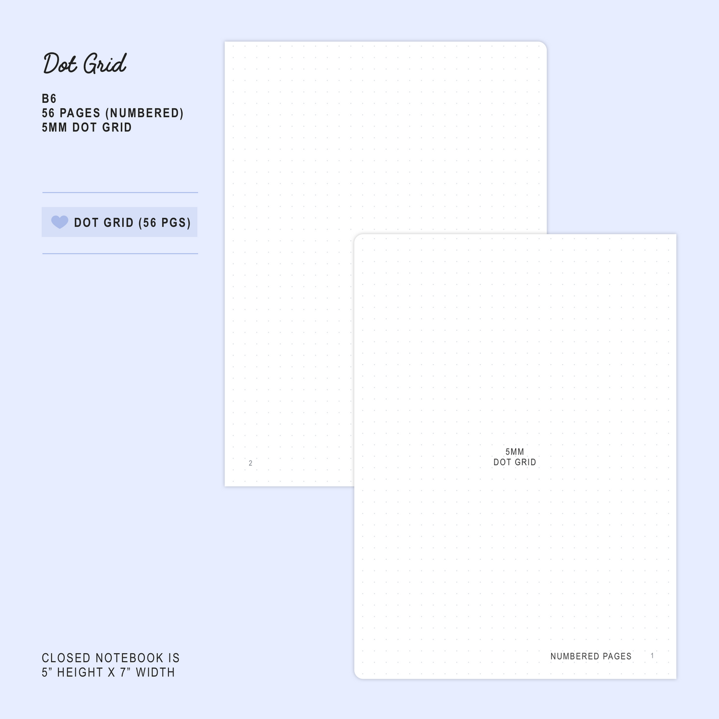N115 | Sakura - Dot Grid Notebook (B6)