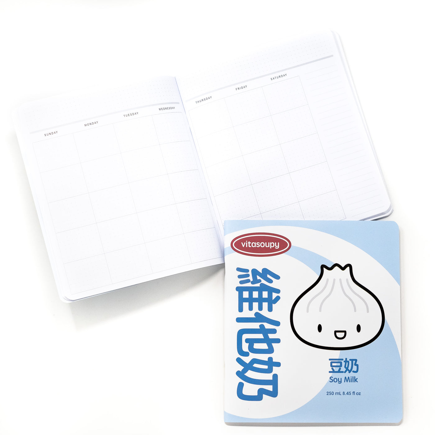 Soy Milk - Undated 6-Month Weekly Planner (A5W)