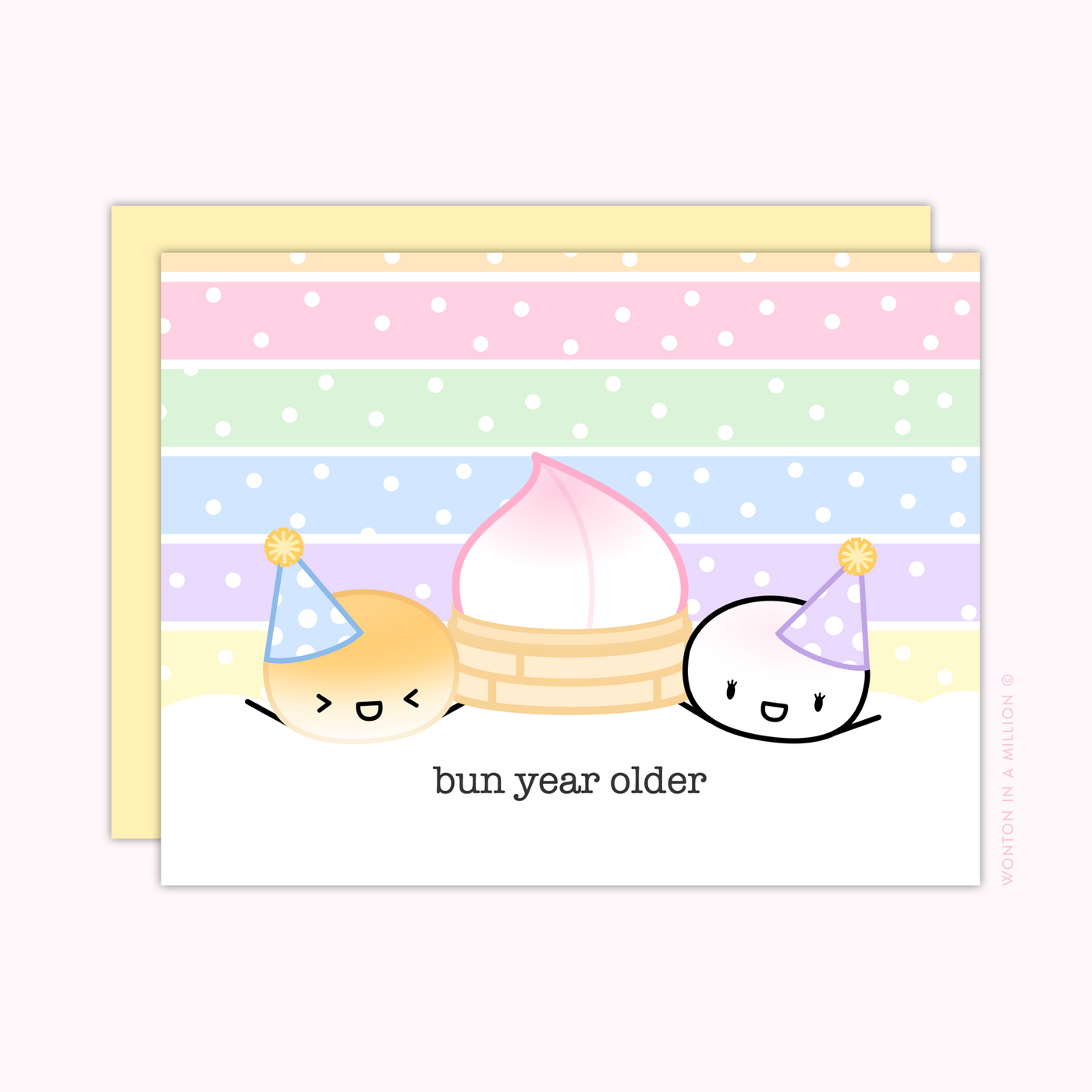 "Bun Year Older" Greeting Card (A2)