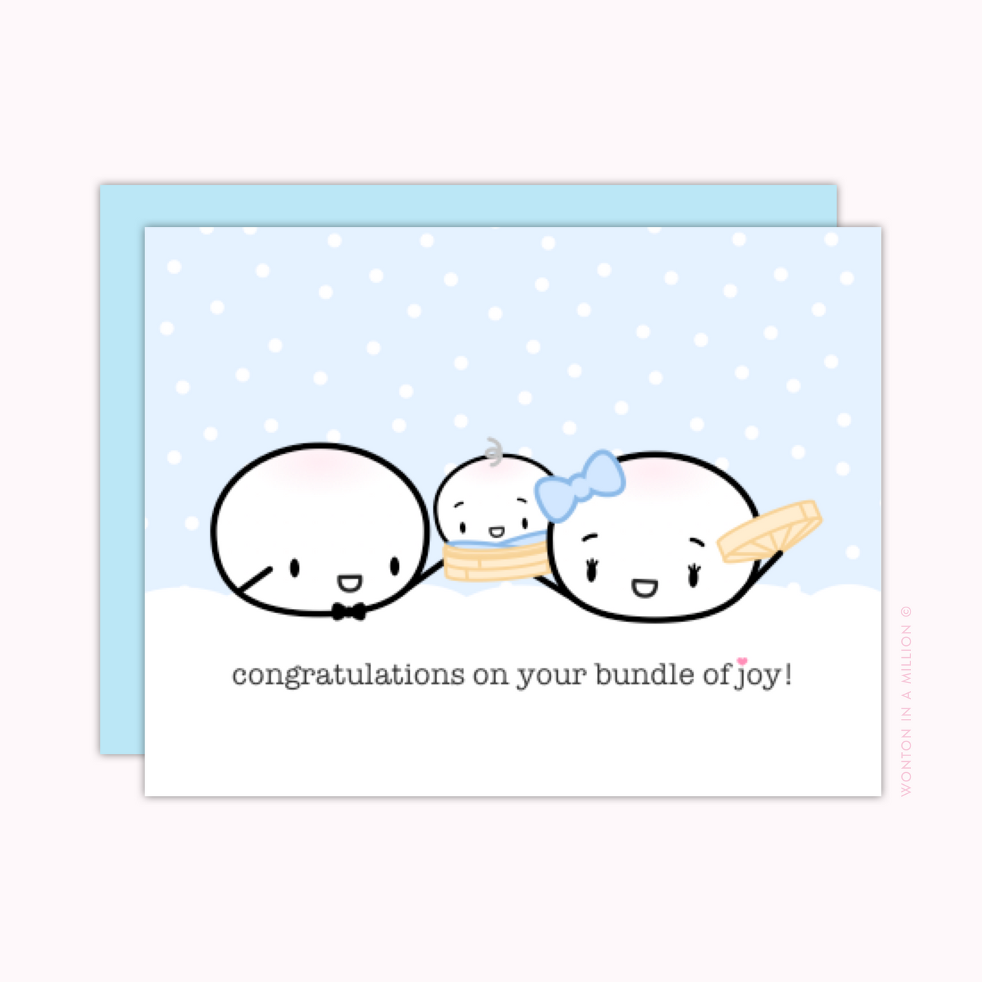 C152 | "Congratulations On Your Bundle Of Joy!" Baby Boy Greeting Card (A2)
