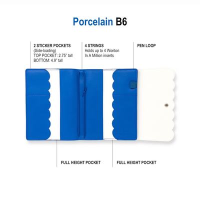 COVER010 | Porcelain Leather Planner Cover (B6)