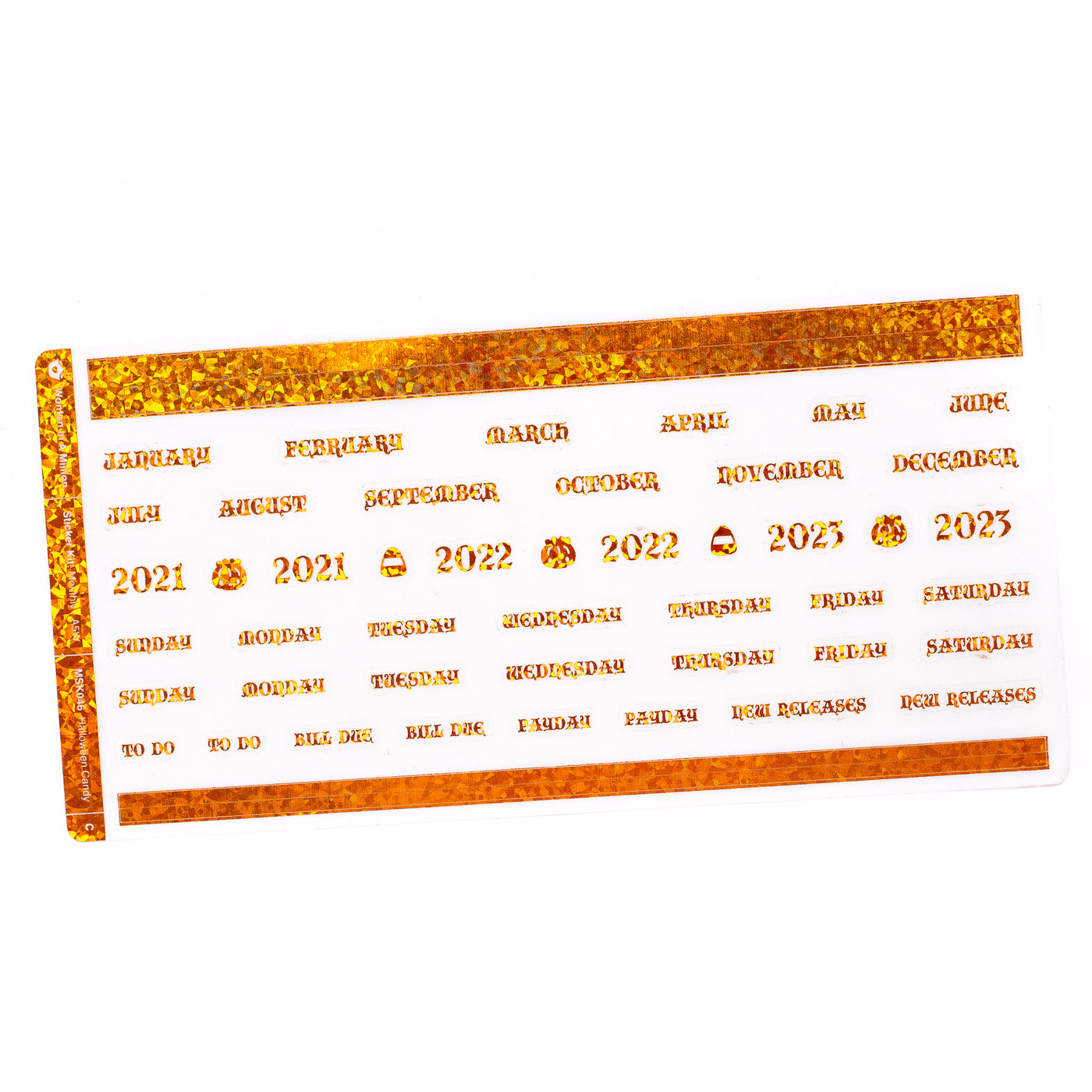 Halloween Party Monthly Sticker Kit (A5W)