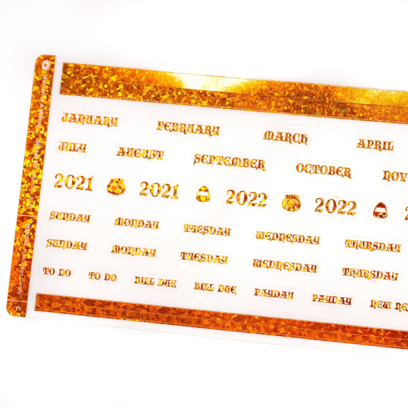 Halloween Party Monthly Sticker Kit (A5W)
