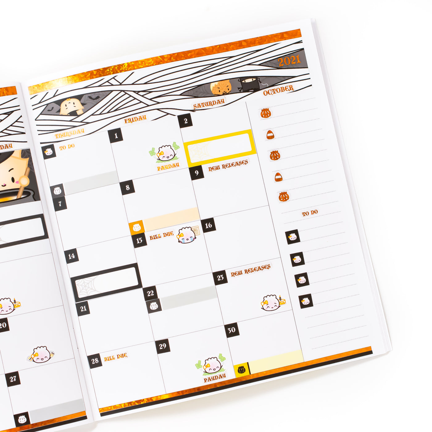Halloween Party Monthly Sticker Kit (A5W)
