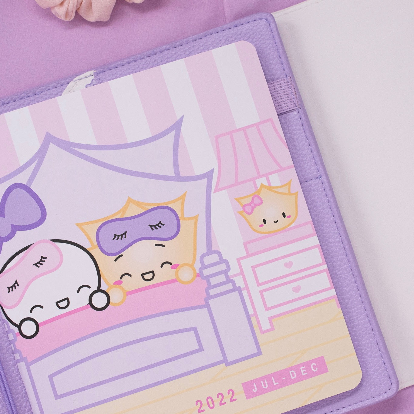 COVER009 | Pajama Party Leather Planner Cover (A5W)