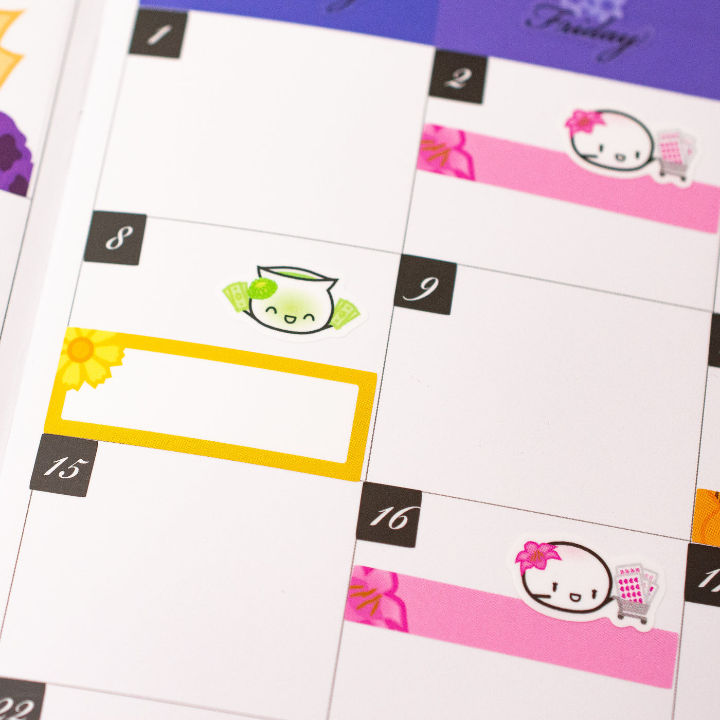 Flour Power Monthly Sticker Kit (A5W)