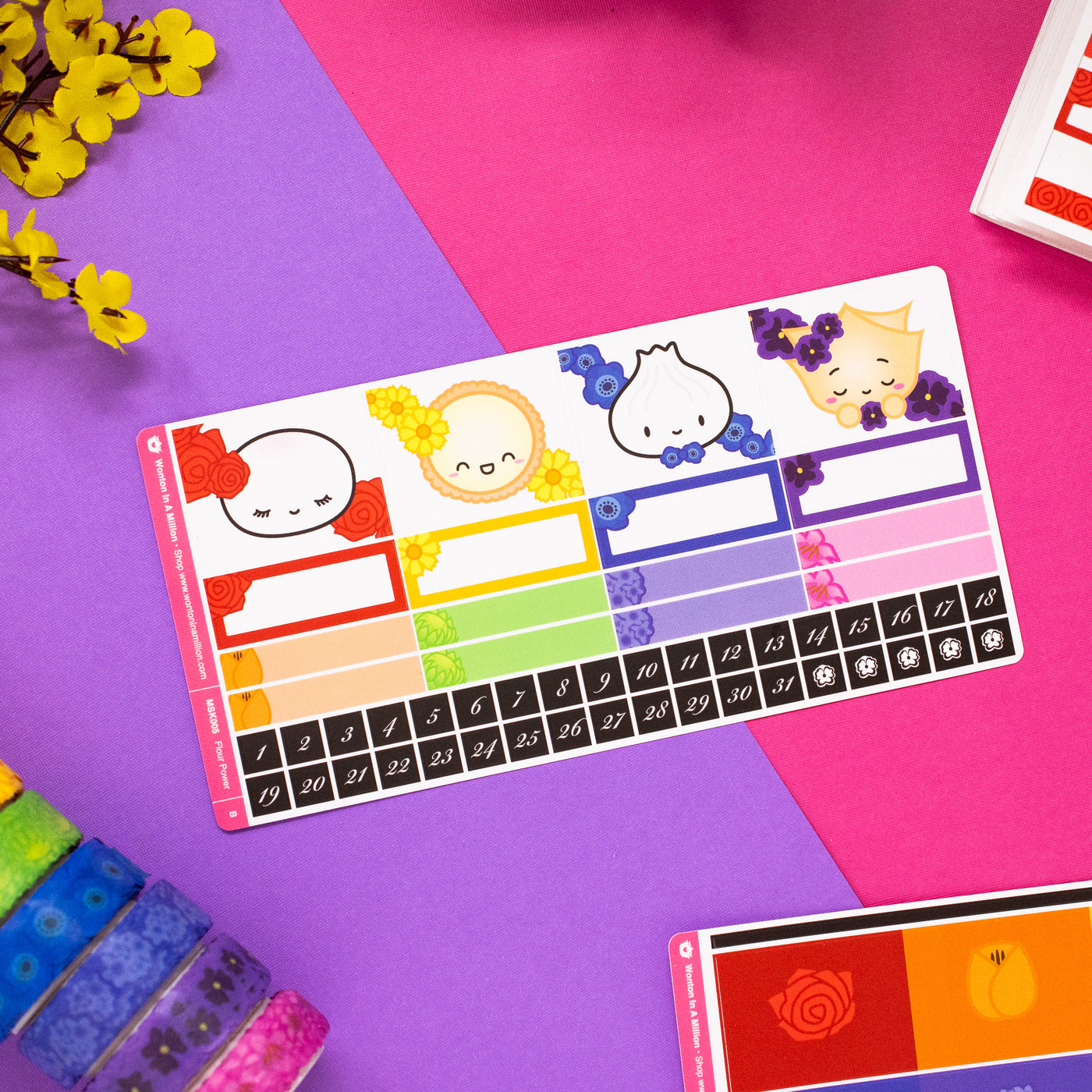 Flour Power Monthly Sticker Kit (A5W)