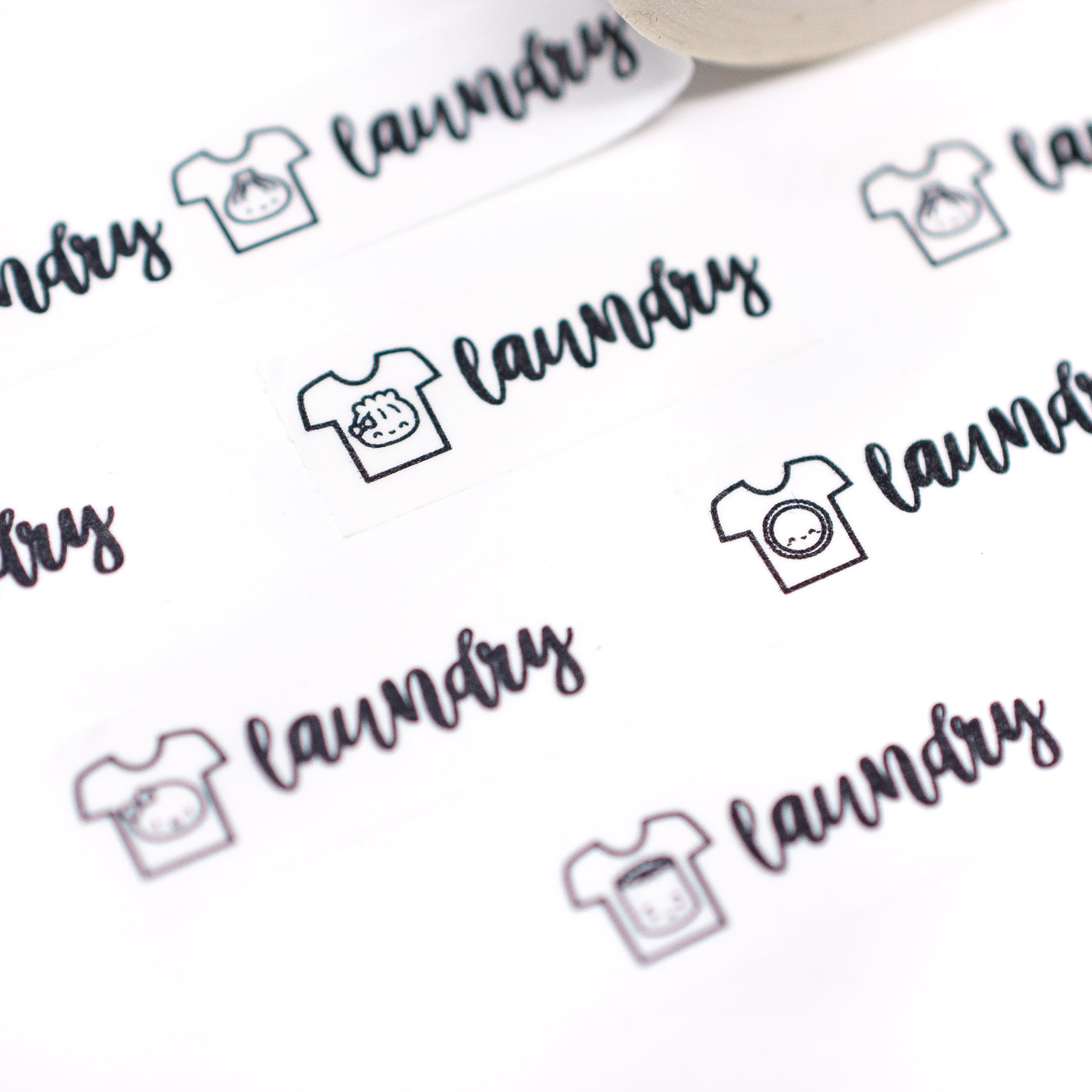 Scripts - Laundry Washi (1" Perforated, 10mm)
